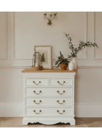 BIAŁA KOMODA Z SZUFLADAMI W...