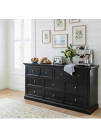 CZARNA KOMODA PELAGIA 10SZ.