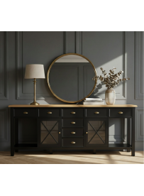 CZARNA KOMODA BOLONIA