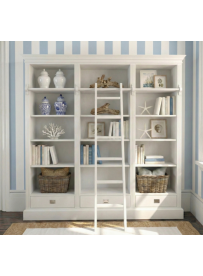 BIAŁA BIBLIOTEKA Z DRABINKĄ...