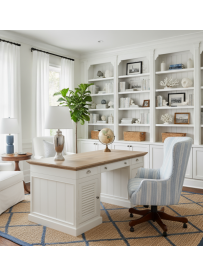 BIURKO MARI Z DĘBOWYM BLATEM