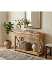 DREWNIANA KONSOLA -...