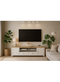 BIAŁA SZAFKA RTV SKANDILINE...