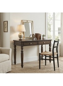 DĘBOWE BIURKO Z SZUFLADAMI...